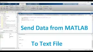 how to write data to a text file via matlab | sending data to .txt file with matlab