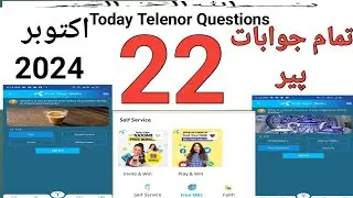 My telenor today questions / Telenor questions today / Today telenor answer /22 October Telenor quiz