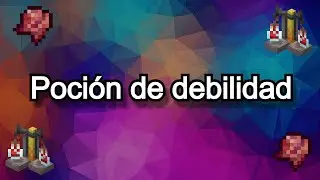 ✅COMO hacer la POCIÓN de DEBILIDAD en MINECRAFT JAVA🦴