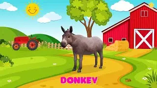 3D Farm Animals for Kids Learn Animal Name and Sound