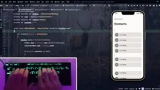 ASMR Programming - Clone IOS Contact App - No Talking