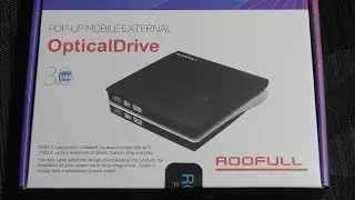 CD DVD DRIVE EXTERNAL by Roofull USB-c USB-A REVIEW Setup for Computer