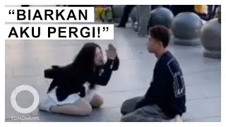 Wanita Berlutut Memohon Pria Ini Berhenti Menyukainya - TomoNews