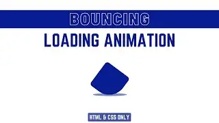 Make Bouncing Block Loader Animation in HTML & CSS | Jumping Box Loading