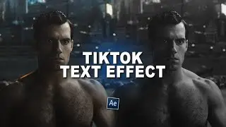 tiktok text effect tutorial ; after effects