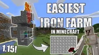 Most easy and smallest IRON FARM in MINECRAFT!