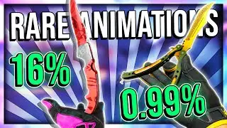 HOW RARE ARE CS:GO KNIFE ANIMATIONS?