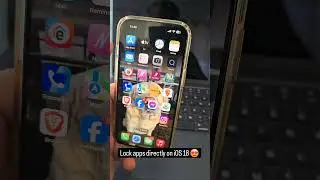 Lock apps directly on iOS 18