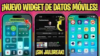 TUTORIAL SIN JAILBREAK ✅ DESBLOQUEA WIDGET DE DATOS MÓVILES iOS 16 y 15 (MacDirtyCow)