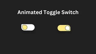 Animated Toggle Switch Animation in Pure CSS || Input button in HTML & CSS