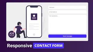 Responsive contact FORM using only HTML and CSS