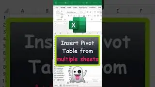 Insert pivot from multiple sheets #vikominstitute #pivottable #excel