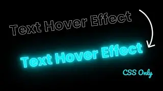 CSS Text Hover Animation Effects