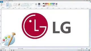 How to draw LG Logo in MS Paint | Ms Paint | Easy step |