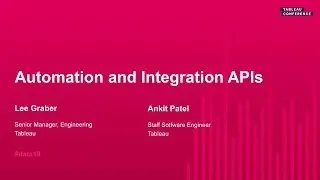 Automation and Integration APIs