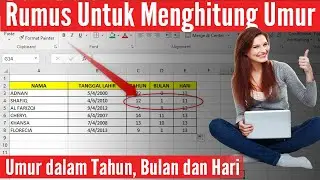 cara menghitung umur tahun dan bulan hari di excel