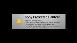 Avermedia error copy protected Content, How to disconnect HDCP Playstation 4