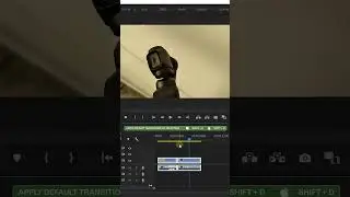 Apply Default Transitions  ( Video & Audio ) Keyboard shortcuts in Adobe Premiere Pro (5) #shorts