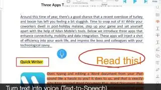 Tutorial: Annotation, Audio Notes, Doc Scanner, Voice Reader | KDAN PDF Reader iPad