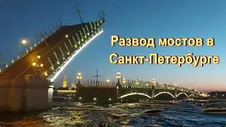 Разведение мостов. Санкт-Петербург. Ночная прогулка.