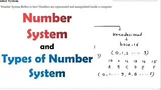 Basics of Number System | Binary | Decimal | Octal | Hexadecimal