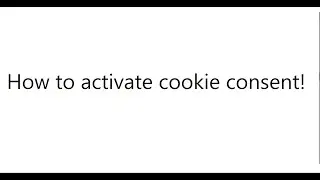 Enable cookie consent to your Yclas website!