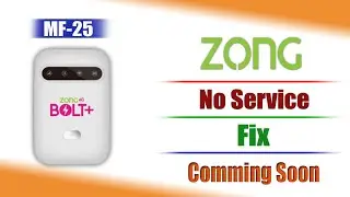 Zong MF25 No Service Fix Video Comming Soon | Stay Connected King Software