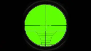 Sniper Gun Sight - Green Screen Footage Free