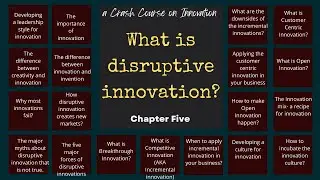 What is disruptive innovation | Innovation Crash course part 5