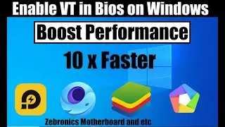 How to set VT (Virtualization Technology) in BIOS  in Windows 10 | Zebronics H61 Motherboard