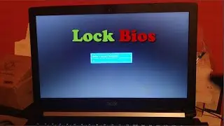 How to Lock Bios with Password {Password on Boot}