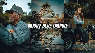 Moody Blue Orange Preset | Lightroom Mobile Preset Free DNG | lightroom tutorial | lightroom preset