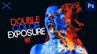 Duotone DOUBLE EXPOSURE Effect | Photoshop CC Tutorial (Black Background)