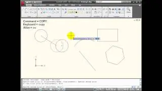 AutoCAD Tutorials - Using the COPY Command