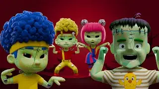 Monster Puzzle! Cha-Cha, Chicky, Lya-Lya & Boom-Boom Dance | D Billions Kids Songs