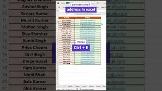 Bulk email generated in excel 