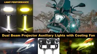 Dual Beam Project Auxiliary Lights with Cooling Fan | Installation on KTM DUKE 250