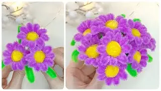 Easy Making 🌺 Amazing Chenille Wire Flowers