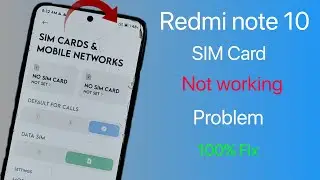 redmi note 10...network no sim card problem...solve