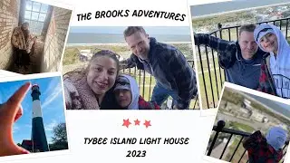 The Brooks visit the lighthouse in Tybee Island
