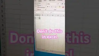 Don’t do this in excel | do this instead  #excel #tipsandtricks  #exceltutorial