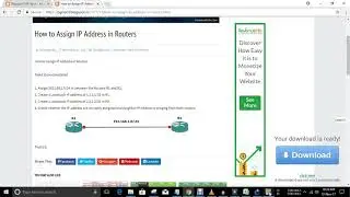 How to Assign / configure IP Address in Routers  - LAB