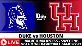 DUKE VS HOUSTON LIVE - NCAAM March Madness Sweet 16 - MAR 29, 2024 - South Region