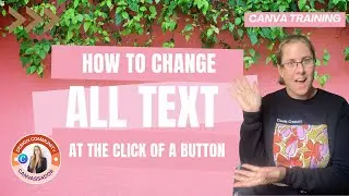 How to find and replace text in CANVA AT THE CLICK OF A BUTTON