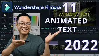 How to make Animated Text in Filmora 11 - Wondershare Filmora 11 Tutorial For Beginners