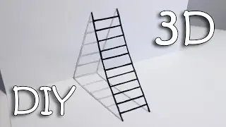 DIY 3D Ladder - How To Draw Ladder Optical Illusion