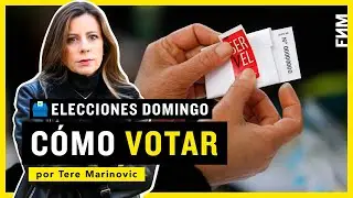 Elecciones domingo: CÓMO VOTAR