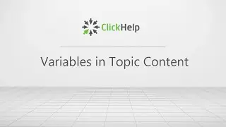 Variables in Topic Content