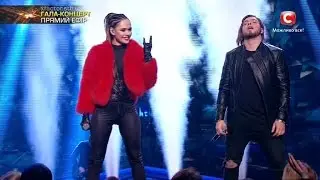 Юлия Санина и DETACH -  We Will Rock You (Queen) |Гала-концерт «Х-фактор-7» (24.12.2016)