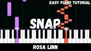 Rosa Linn - Snap (Easy Piano Tutorial)